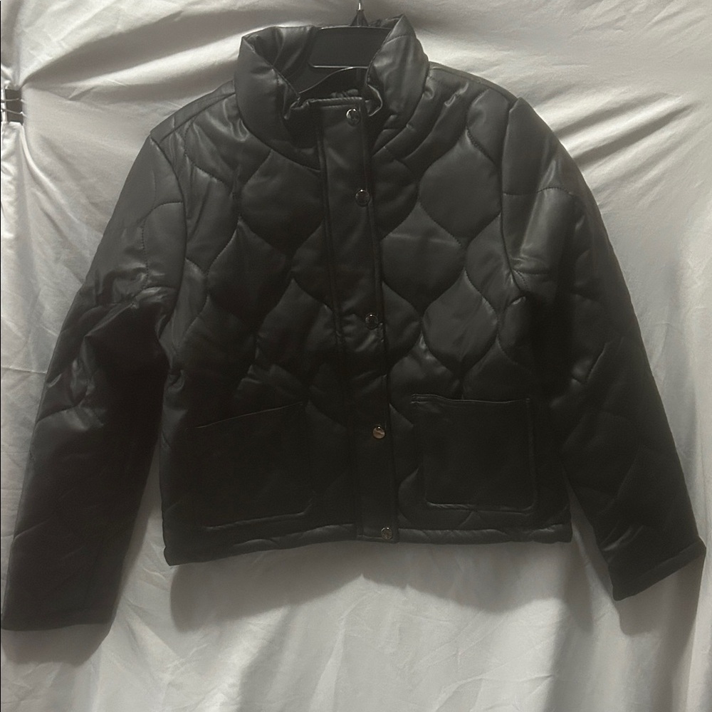 Haute Monde Black Quilted Puffer Jacket